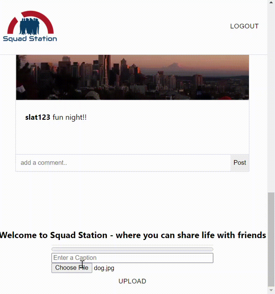 Squad Station - Team Collaboration Platform screenshot